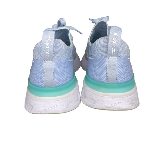 Nike React Infinity Run Flyknit Hydrogen Blue Womens 10 Nike React Infinity Run - Picture 5 of 10